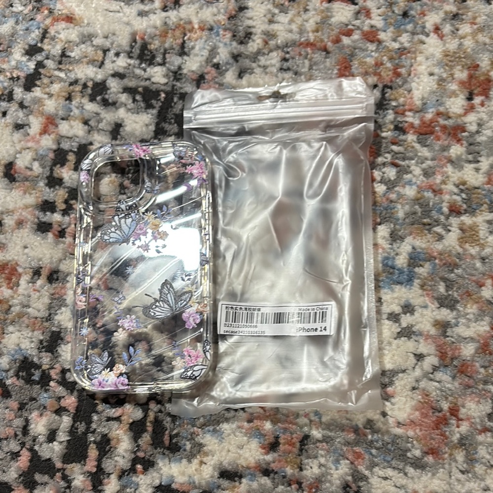 SHEIN Gray and Purple Phone Cases Durable Protective Covers